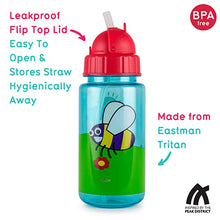 Load image into Gallery viewer, Red Animal Flip Top Water Bottle