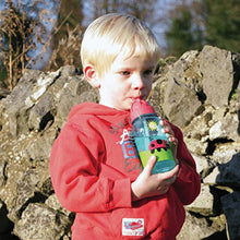 Load image into Gallery viewer, Red Animal Flip Top Water Bottle