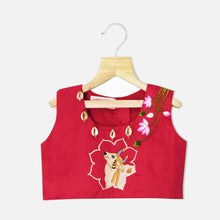 Load image into Gallery viewer, Red Pichwai Embroidered Lehenga Set