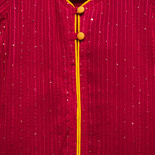 Load image into Gallery viewer, Solid Pink Sequin Kurta with Gota Patti kali Ghagra