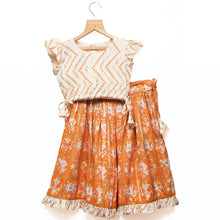 Load image into Gallery viewer, Orange Patola Ghagra