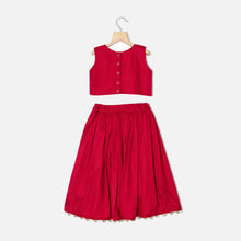 Load image into Gallery viewer, Red Pichwai Embroidered Lehenga Set