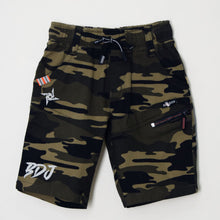 Load image into Gallery viewer, Military Camou Printed Jamaican Shorts