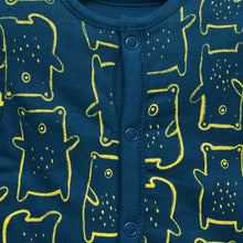 Load image into Gallery viewer, Blue Bears Full Sleeves Footsie