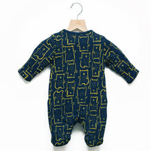 Load image into Gallery viewer, Blue Bears Full Sleeves Footsie