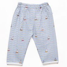 Load image into Gallery viewer, Blue And White Boat Printed Night Suit