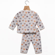 Load image into Gallery viewer, White Teddy Printed Night Suit