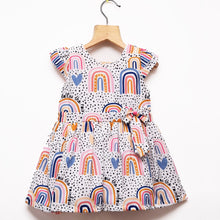 Load image into Gallery viewer, White Follow The Rainbow Frock