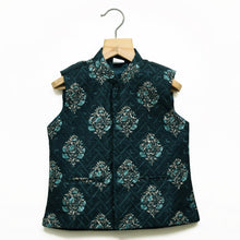 Load image into Gallery viewer, Sea Green Kurta Pajama With Nehru Jacket And Dupatta