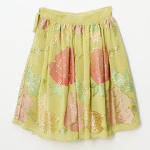 Load image into Gallery viewer, Green Georgette Flower Embroidered Ghagra Choli