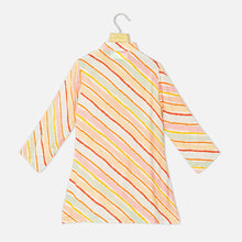 Load image into Gallery viewer, Little Fire Cracker Nehru Jacket With Lehriya Kurta & Pyjama