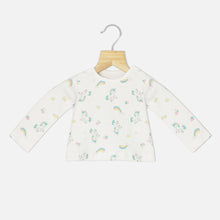 Load image into Gallery viewer, Sea Green Unicorn Applique Frock With White T-Shirt