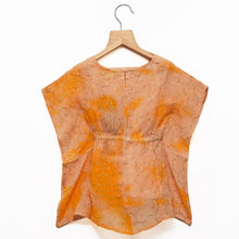 Load image into Gallery viewer, Mustard Tie & Dye Kaftan top