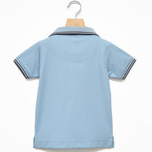 Load image into Gallery viewer, Blue Red Sound Collared T-shirt