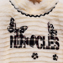 Load image into Gallery viewer, Miracles Fleece Top With Checked Skirt Set