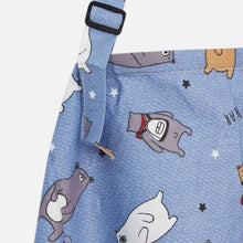 Load image into Gallery viewer, Blue Bear Printed Multi-Purpose Nursing Cover For Breast Feeding