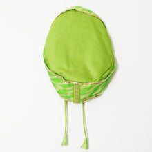 Load image into Gallery viewer, Green Leheriya Angrakha Kurta With Dhoti Jamna Set