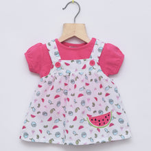 Load image into Gallery viewer, Pink T-shirt With Watermelon frock