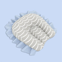 Load image into Gallery viewer, Grey Wavy Striped Organic U-Pillow