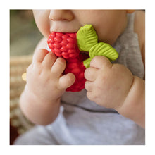 Load image into Gallery viewer, Valery The Raspberry Natural Rubber Teether