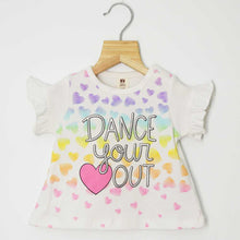 Load image into Gallery viewer, White Dance Your Out Top With Pink Net Skirt