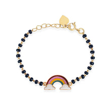 Load image into Gallery viewer, Rainbow Silver Baby Nazariya Bracelet