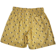 Load image into Gallery viewer, Yellow Leaf printed Cotton Shorts