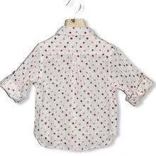 Load image into Gallery viewer, White Polka Dot Boys Shirt