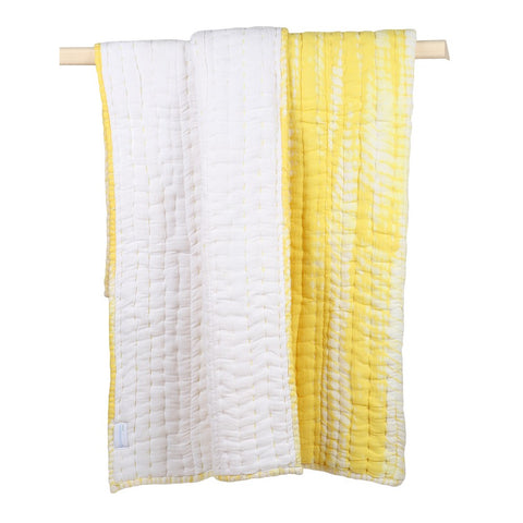 Yellow Tye Dye Quilt