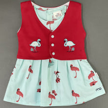 Load image into Gallery viewer, Flamingo Frock with Red Jacket