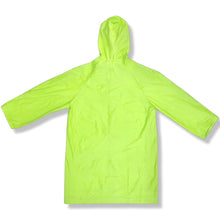 Load image into Gallery viewer, Green Smiley Full Sleeves Hooded Raincoat
