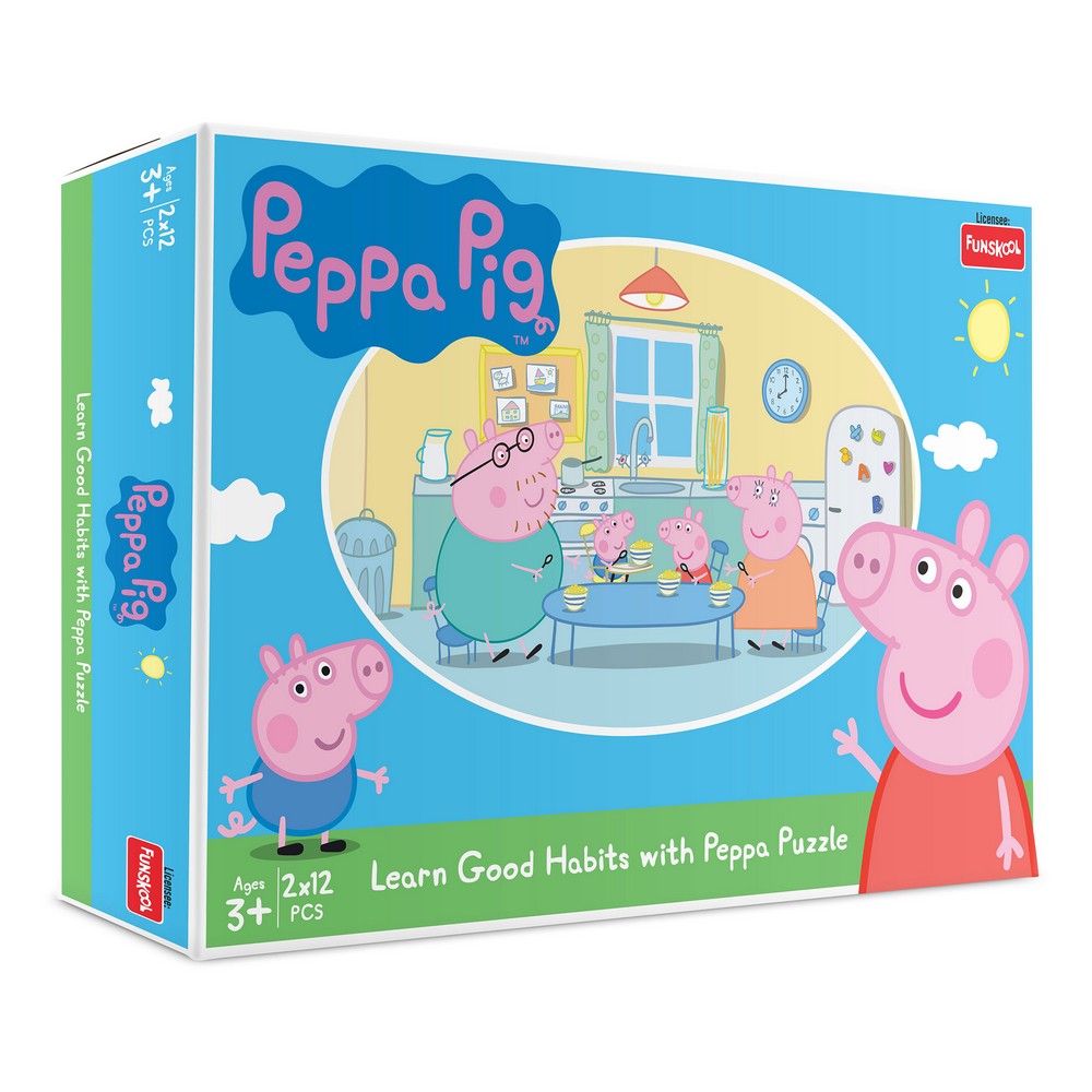 Peppa Pig Good Habits 2 In 1 Puzzle