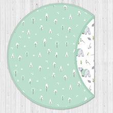 Load image into Gallery viewer, Green Polar Bear Organic Cushioned Playmat