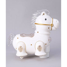 Load image into Gallery viewer, White Happy Pony Bump & Go Battery Operated Toy