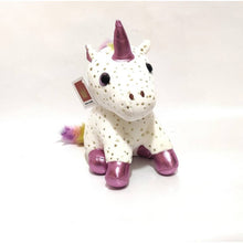 Load image into Gallery viewer, White Star Printed Magical Unicorn Soft Toy