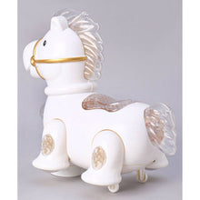 Load image into Gallery viewer, White Happy Pony Bump & Go Battery Operated Toy