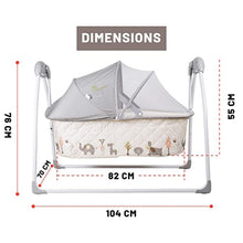Load image into Gallery viewer, Lullabies The Auto Swing Baby Cradle - Cream