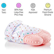 Load image into Gallery viewer, Polka Dots Printed Mitten Glove Silicone Teether