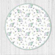 Load image into Gallery viewer, Green Polar Bear Organic Cushioned Playmat