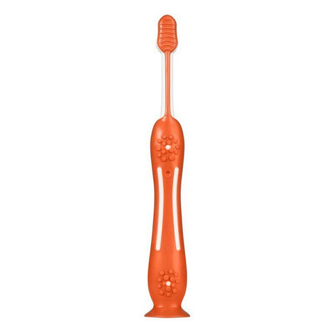 Orange Giraffe Printed Toothbrush