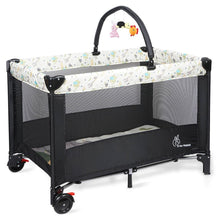Load image into Gallery viewer, Black Hide And Seek Elite Baby Cot