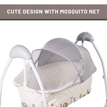 Load image into Gallery viewer, Lullabies The Auto Swing Baby Cradle - Cream