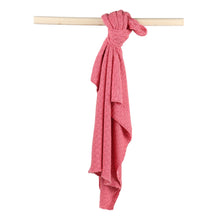 Load image into Gallery viewer, Peach Cable Knit Blanket