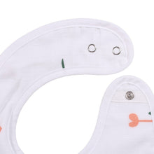 Load image into Gallery viewer, White Multi Printed Muslin Bibs-Pack of 3