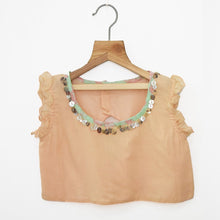 Load image into Gallery viewer, Peach Embellished Top & Floral Printed Ghagra
