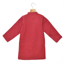 Load image into Gallery viewer, Maroon Mint Green Churidar Kurta Jacket