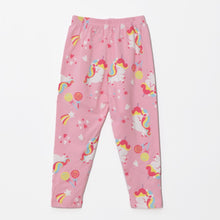 Load image into Gallery viewer, Pink Hearts Unicorn NightSuit