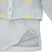 Load image into Gallery viewer, Blue Sequins Embroidered Kurta Jacket