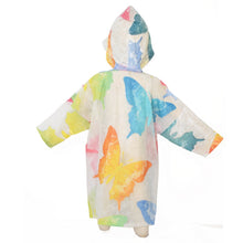 Load image into Gallery viewer, Colorful Butterfly Hooded Raincoat