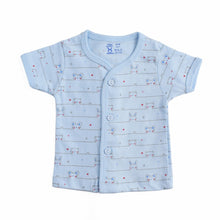 Load image into Gallery viewer, Bunny And Cat Light Blue Half Sleeves Jabla
